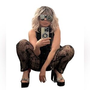 AKIRA PVC & LACE PANTS NEW SZ 15 JUNIORS NEW